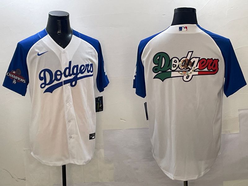 Men Los Angeles Dodgers Blank White blue Game 2025 Nike MLB Jersey style 10->los angeles dodgers->MLB Jersey